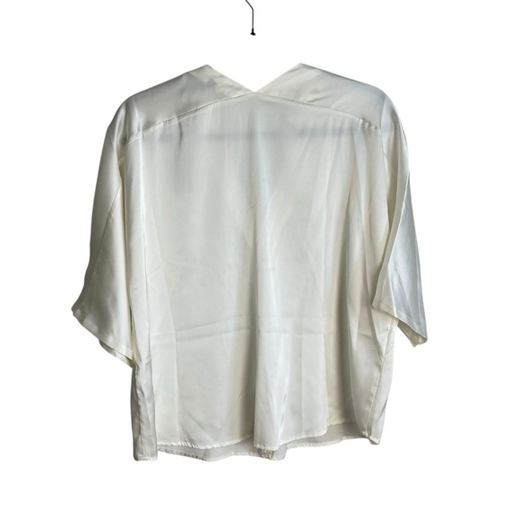 Banana Republic White Relaxed 3/4 Sleeve Blouse - Picture 5 of 9